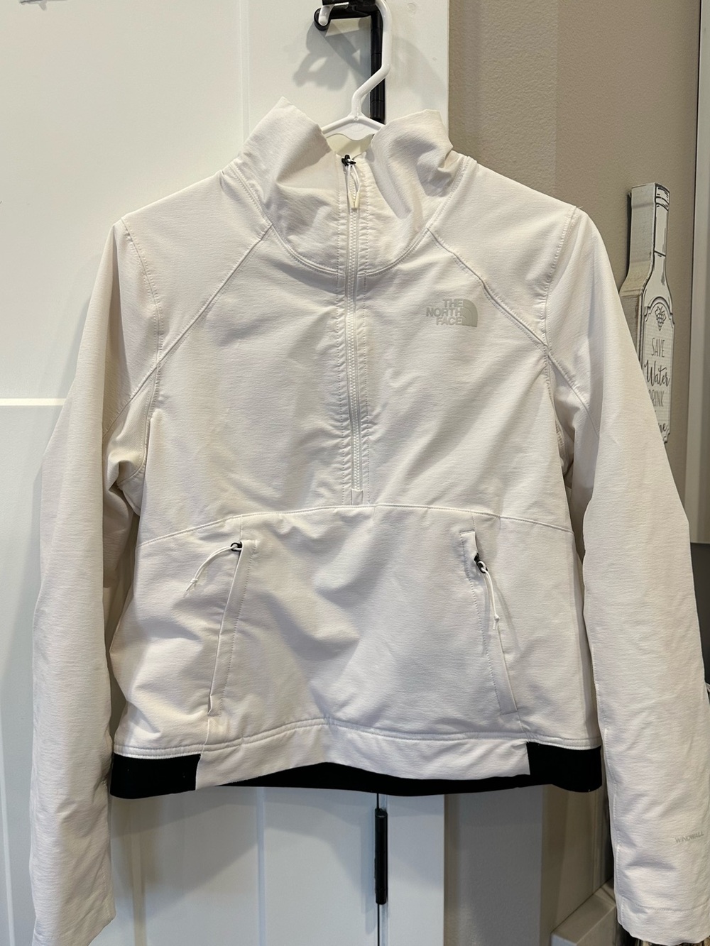 Medium The North Face Women's White Half-Zip Utility Jacket